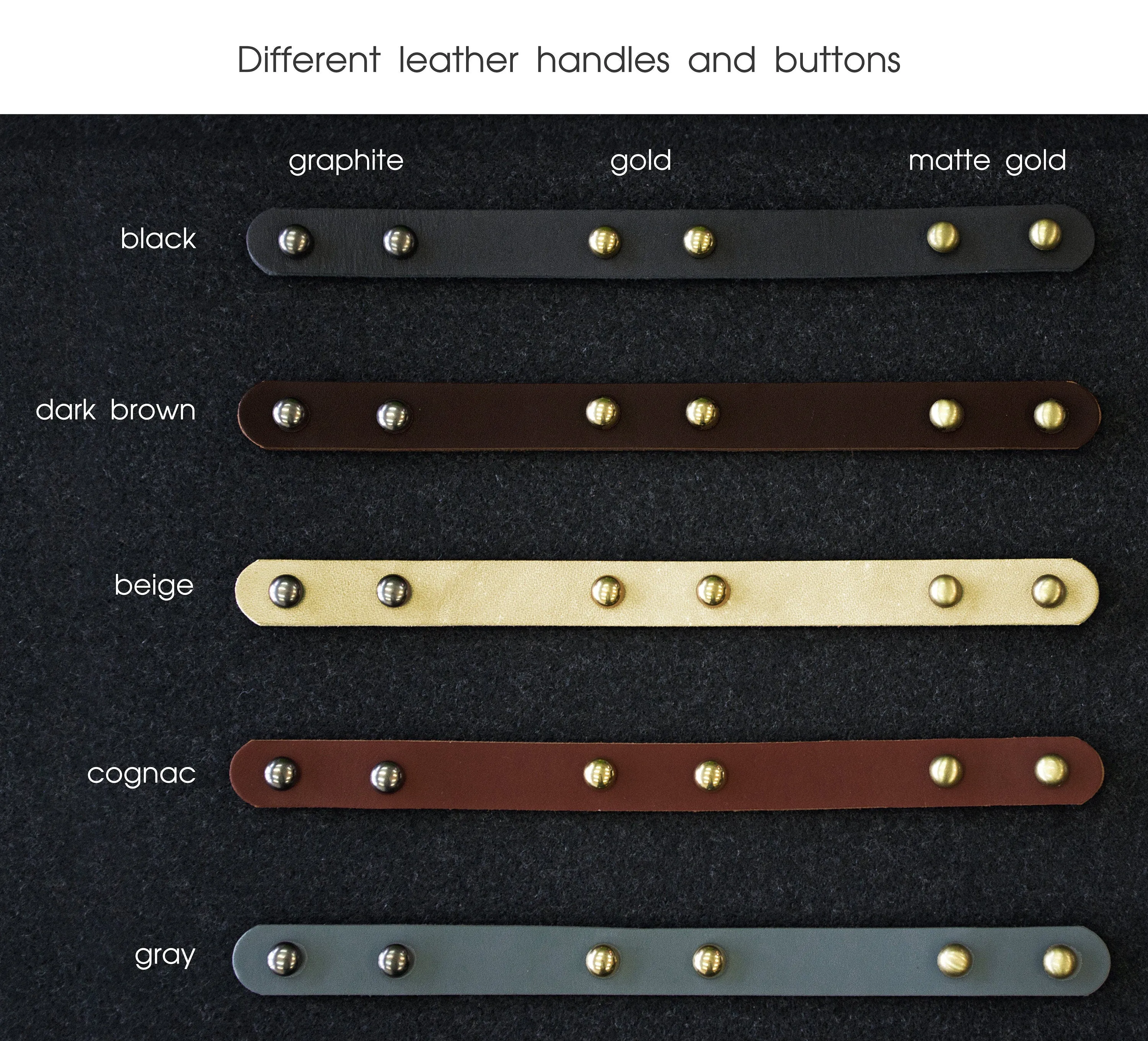 Storage Box with Leather Handles