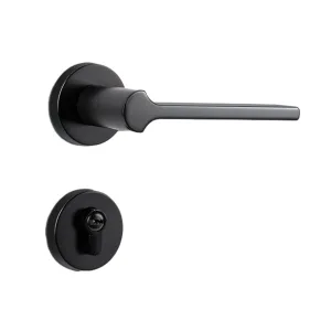 Stylish Aluminium Entrance Door Handles – Front Door Lever Handle Black