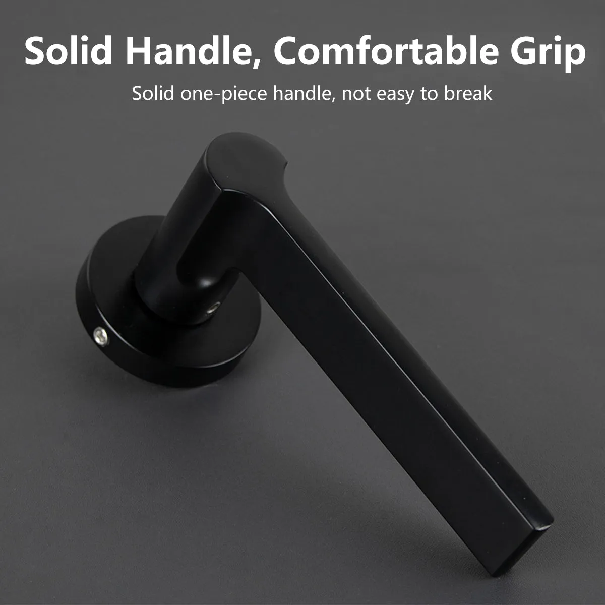 Stylish Aluminium Entrance Door Handles – Front Door Lever Handle Black