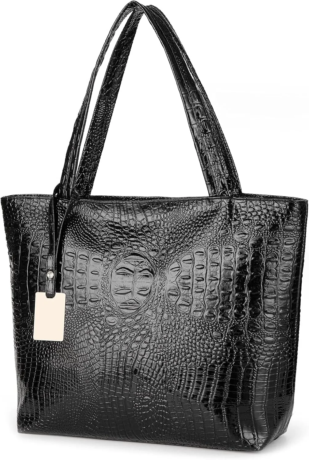 SUMGOGO Purse and Handbag for Women Crocodile Satchel Large Shoulder Tote Bag Wallets