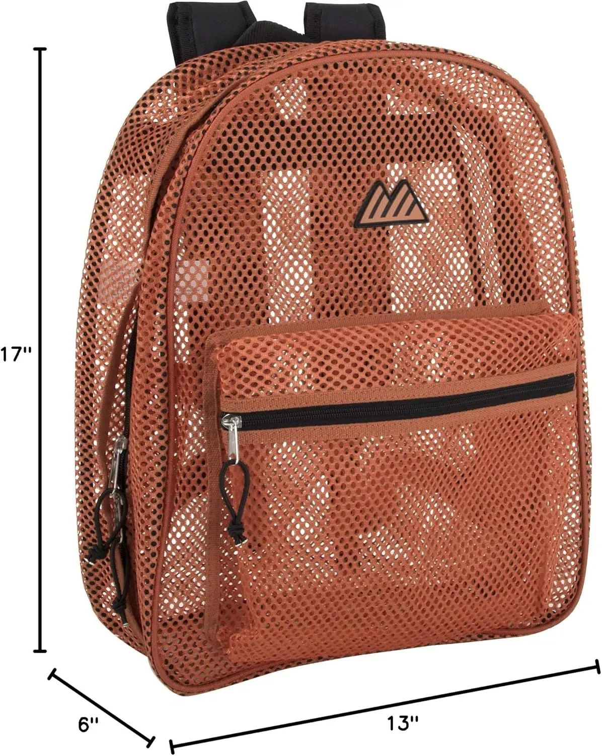 Summit Ridge Mesh Backpacks for Kids, Adults, School, Beach, and Travel, Colorful Transparent Mesh Backpacks with Padded Straps Large