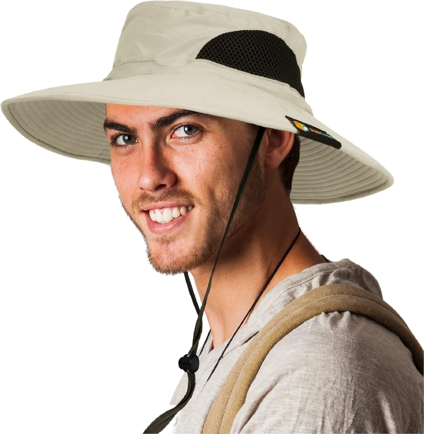 SUN CUBE Wide Brim Sun Hat Men Women, Fishing Hats Sun UV Protection, Mens Hiking Bucket Hat Safari Beach Boonie, UPF 50 
