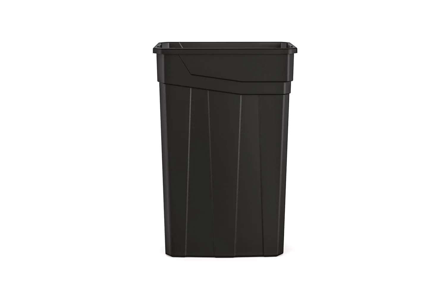 Suncast Commercial 23-Gallon Narrow Trash Can without Handles - Durable Garbage Can, Black