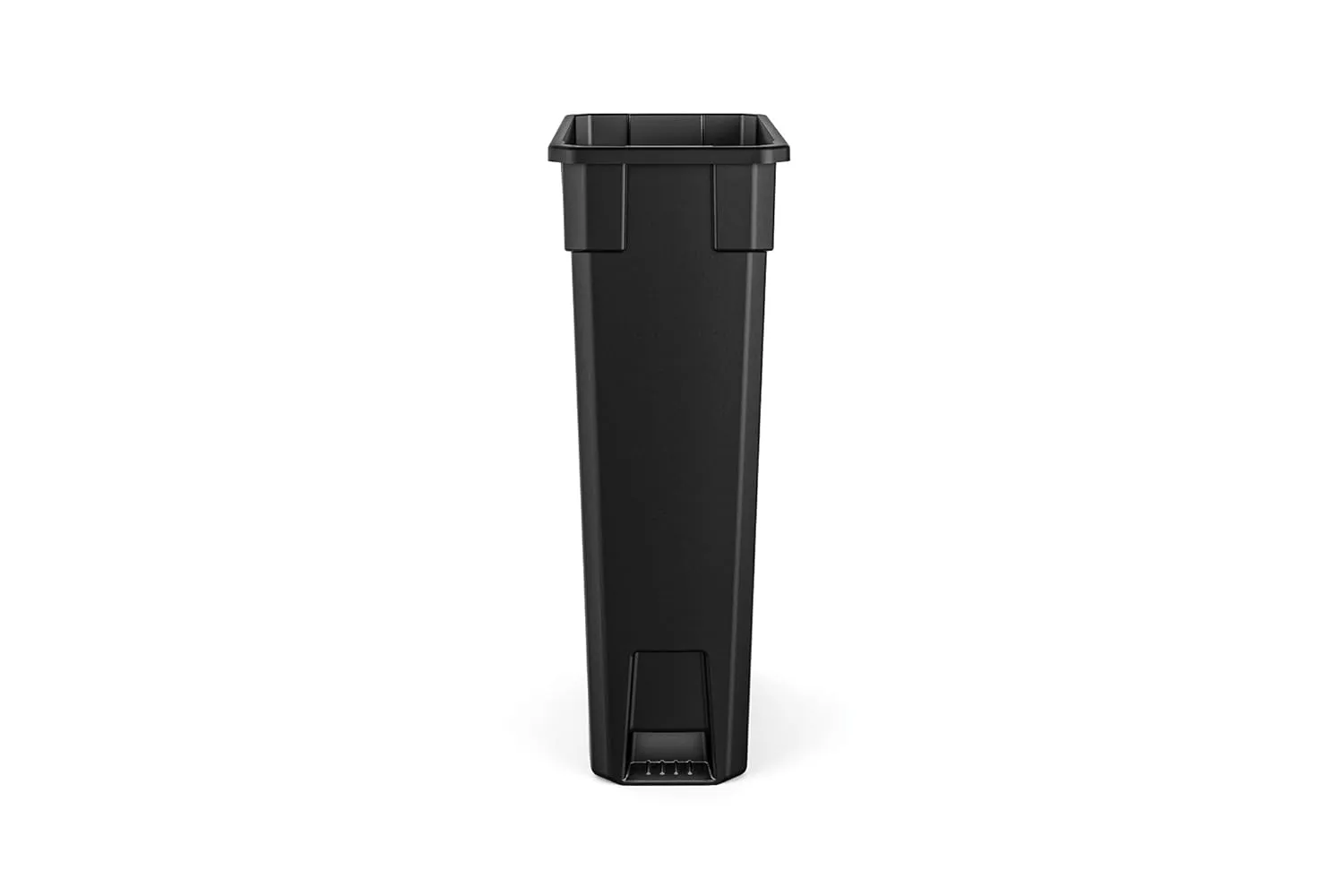 Suncast Commercial 23-Gallon Narrow Trash Can without Handles - Durable Garbage Can, Black