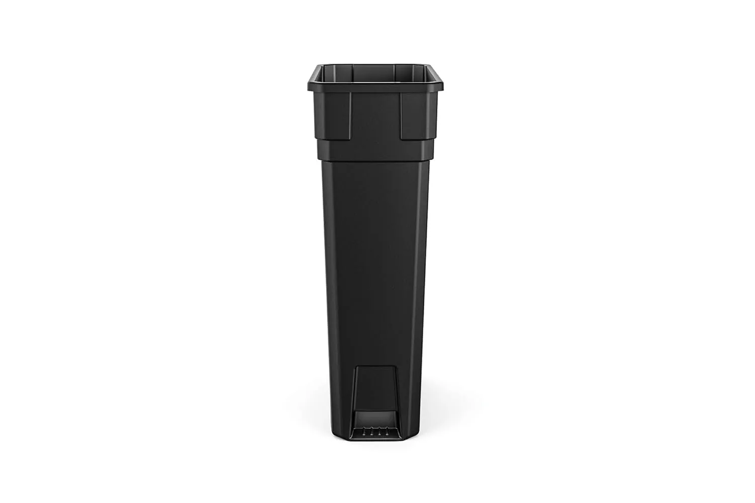 Suncast Commercial 23-Gallon Narrow Trash Can without Handles - Durable Garbage Can, Black