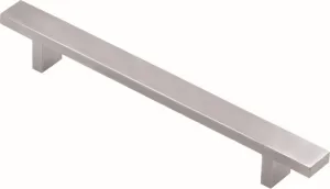 Superior Brass Kitchen Handle "T" Satin S/Steel 10x20mm Square 360mm