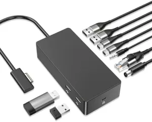 Surface Dock,Surface Pro Docking Station with 90W Power Supply,Ethernet,Mini DP*2,USB 3.0 * 4,Audio for Surface Pro 9/8/X/7/6/5/4/3, Surface Laptop go/5/4/3/2/1, Surface Book 3/2/1