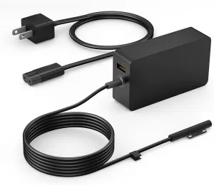 Surface Pro Charger 65W, Surface Laptop Charger for Microsoft Surface Pro 9/8/7 /7/6/5/4/3/X, Surface Laptop 5/4/3/2/1/Studio, Surface Book 2/1, Surface Go 3/2/1 with 8.8ft Power Cord
