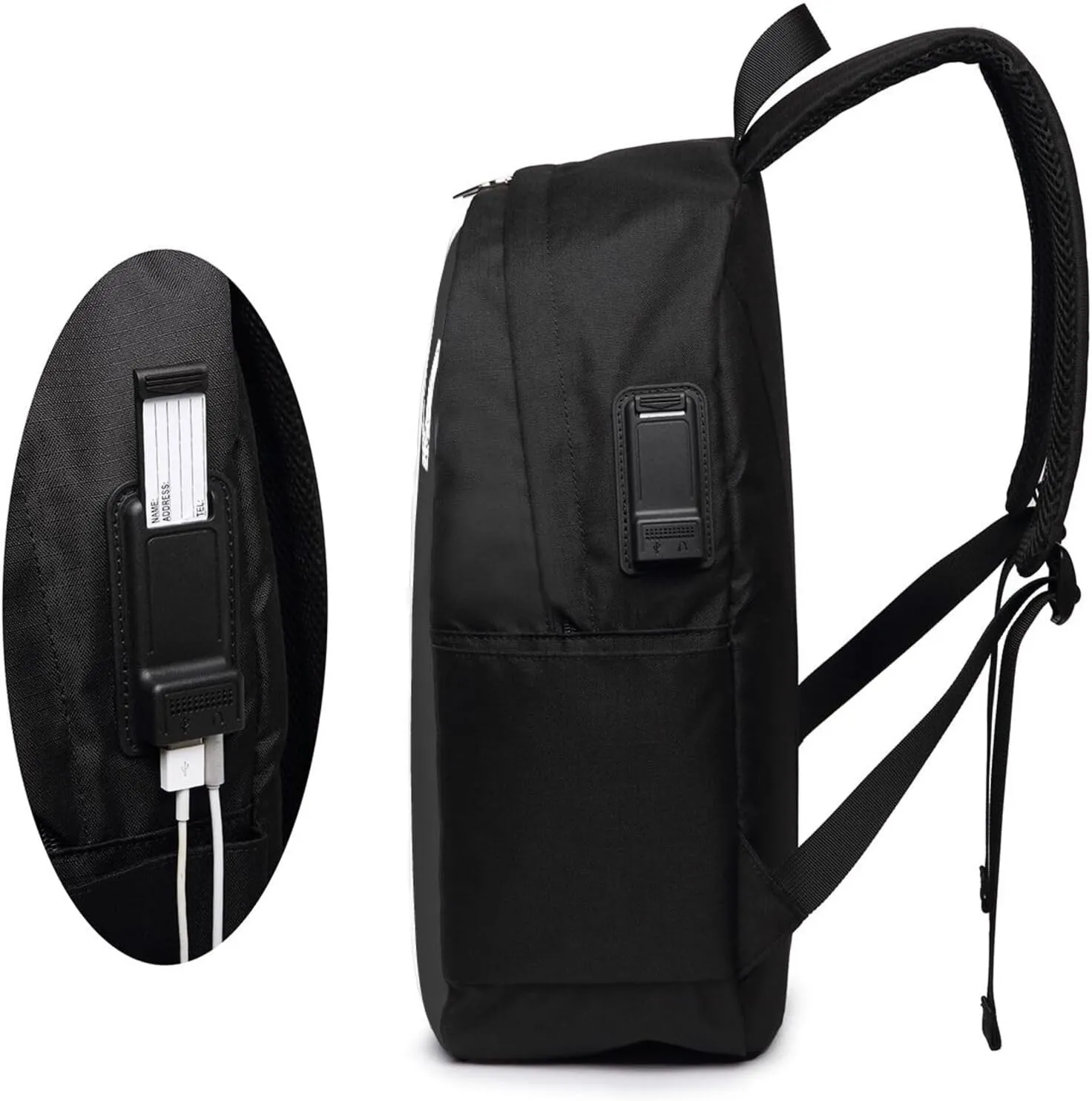 Swedish Sweden Flag Laptop Backpacks Travel Backpack Casual Business Daypack Sport Rucksack Computer Bag Fits up to 17 Inch Notebook with USB Port