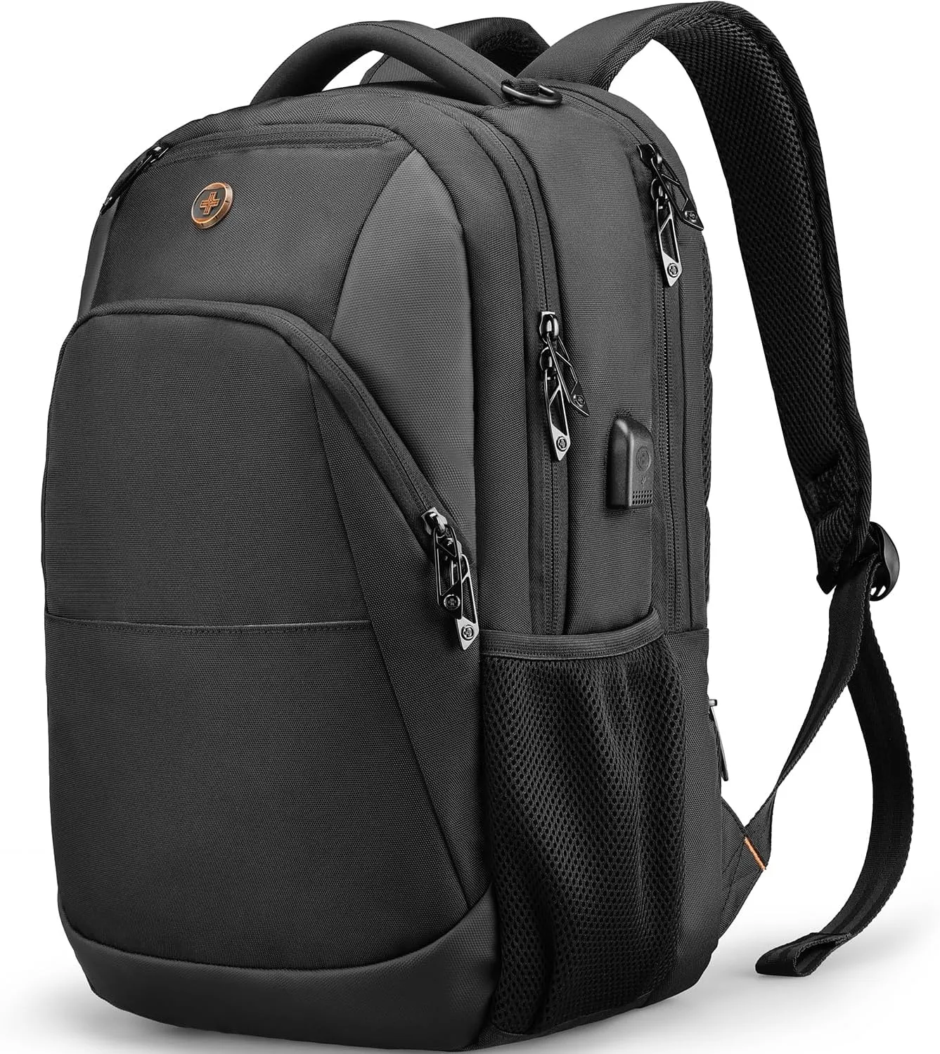Swissdigital Design Travel Laptop Backpack, Laptops Backpack with USB Charging Port for Men Women Fits 16 Inch Notebook, Black | ANDWIL