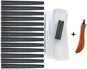 Tacki-Mac Arthritic Serrated Oversize ( 3/32) Golf Grip Kit   Utility Hook Blade (13 Grips, Grip Tape, clamp, Grip Removal Hook Blade, Instructions)