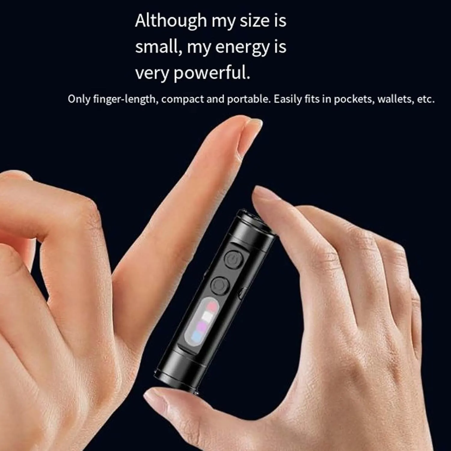 Taclite Mini – The Ultimate Everyday Micro Tool, 2025 New Taclite Mini Flashlight, Magnetic Pocket Keychain Flashlight with Hat Clip, Waterproof for Camping, Emergency (Black)