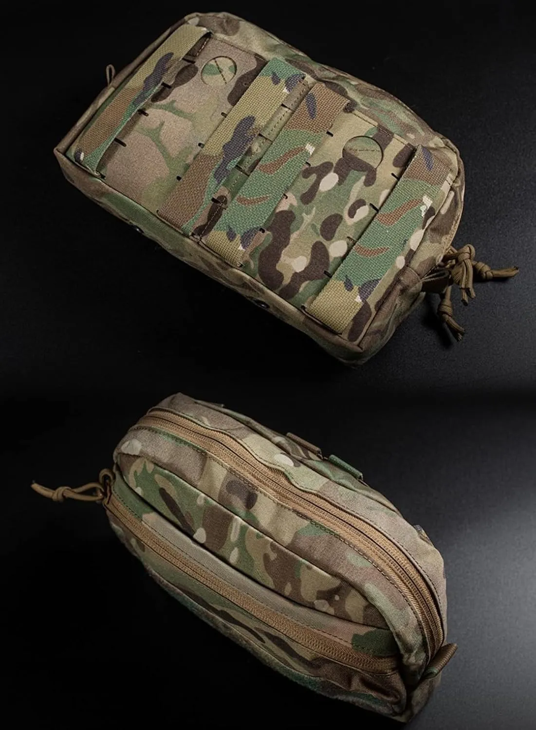 Tactical C.CS Pouch MOLLE System Pouch Double Zipper Utility Bag Hunting Vest Accessory Airsoft Organizers Recycling Bag