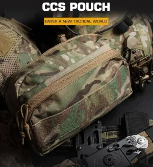 Tactical C.CS Pouch MOLLE System Pouch Double Zipper Utility Bag Hunting Vest Accessory Airsoft Organizers Recycling Bag