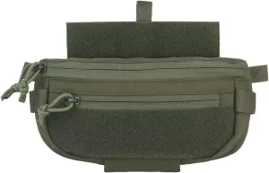 Tactical Drop Dangler Pouch with Hoop and Loop Sub Abdominal Carrying Kit Bag Utility Tool Pouch Waistpack for Chest Rig Vest