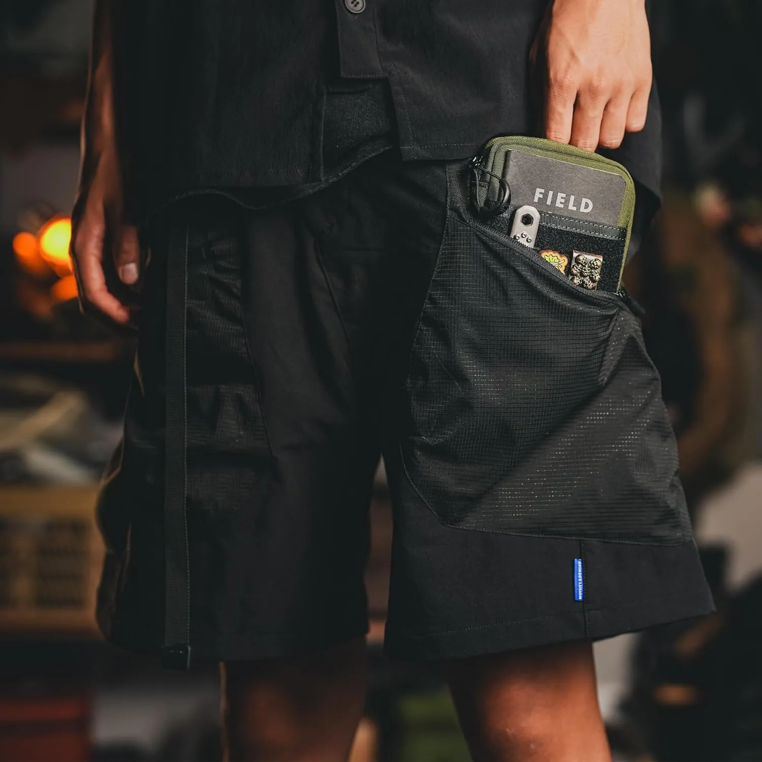 TACTICAL GEEK EDC Compact Waist Pocket Pouch, Men EDC Pouch Organizer, Multi-Purpose Molle Tool Pouch for Multitools, Utility Tool Organizer Bag for Daily Essentials Carry(Block E3.0-GY)