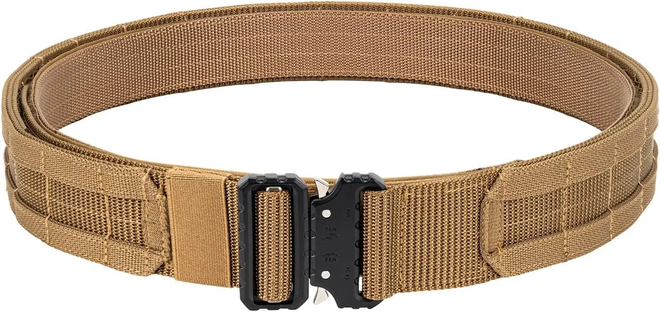 Tactical Gun Belt Molle Battle Belt 1.75" & 1.5" Rigger Heavy Duty Belt