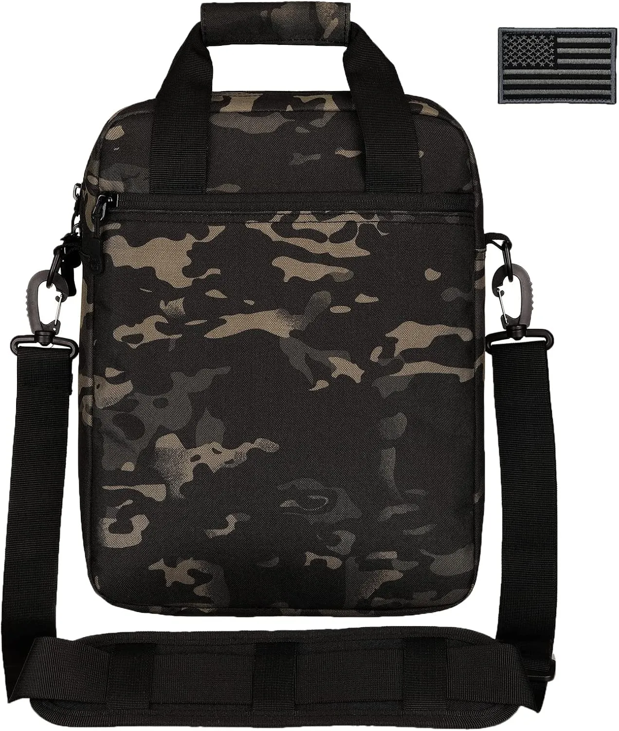 Tactical Messenger Bag, Tactical Briefcase Laptop Bag Heavy Duty MOLLE Shoulder Pack Handbag for Men(Patch Included)