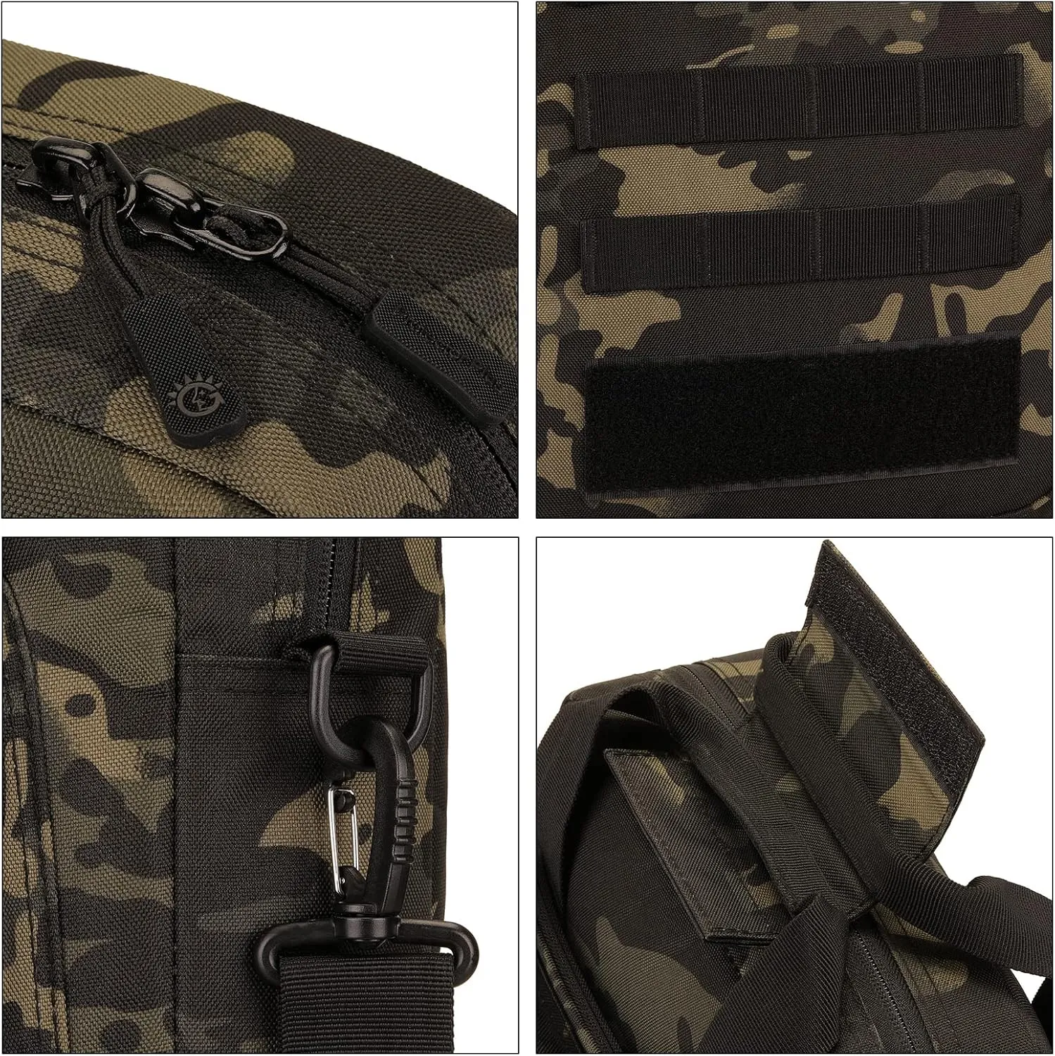 Tactical Messenger Bag, Tactical Briefcase Laptop Bag Heavy Duty MOLLE Shoulder Pack Handbag for Men(Patch Included)