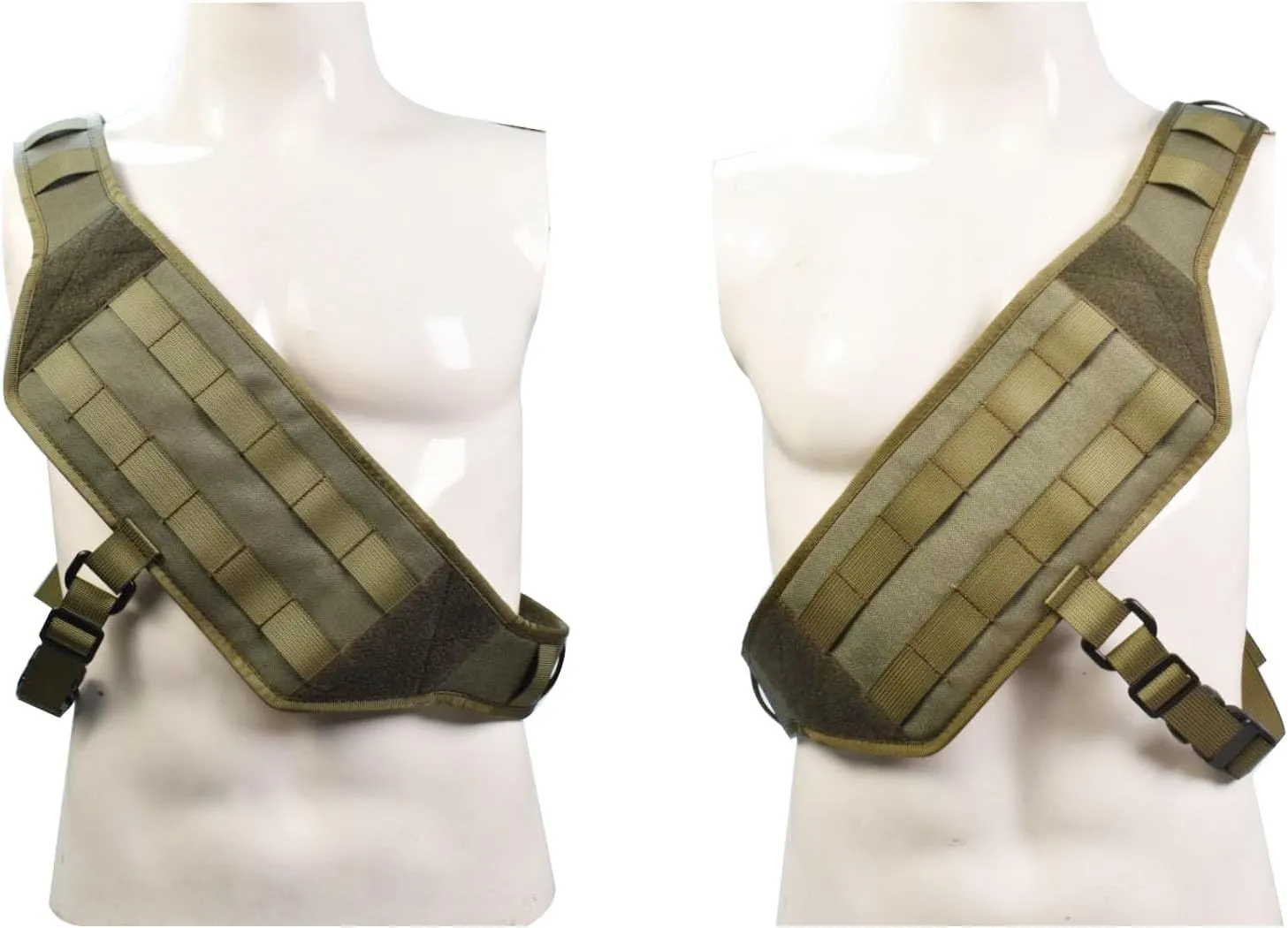 Tactical MOLLE Chest Platform Universal Chest Mounting Harness Adjustable Concealed Carry Fit Left & Right Shoulder