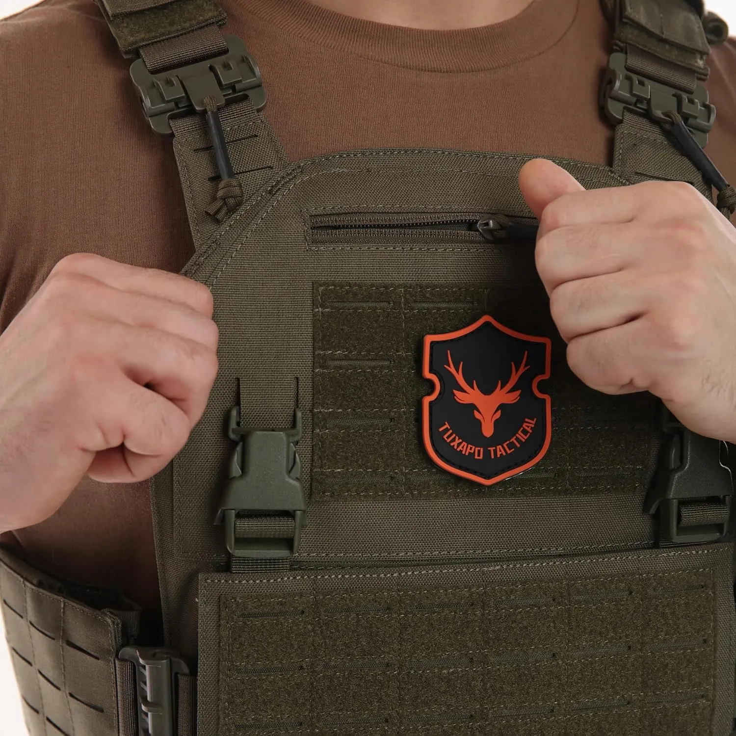 Tactical Molle Vest for Men Laser Cutting Modular Lightweight Quick Release Adjustable Vests
