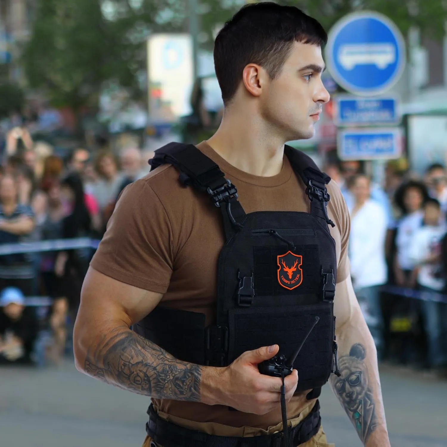 Tactical Molle Vest for Men Laser Cutting Modular Lightweight Quick Release Adjustable Vests