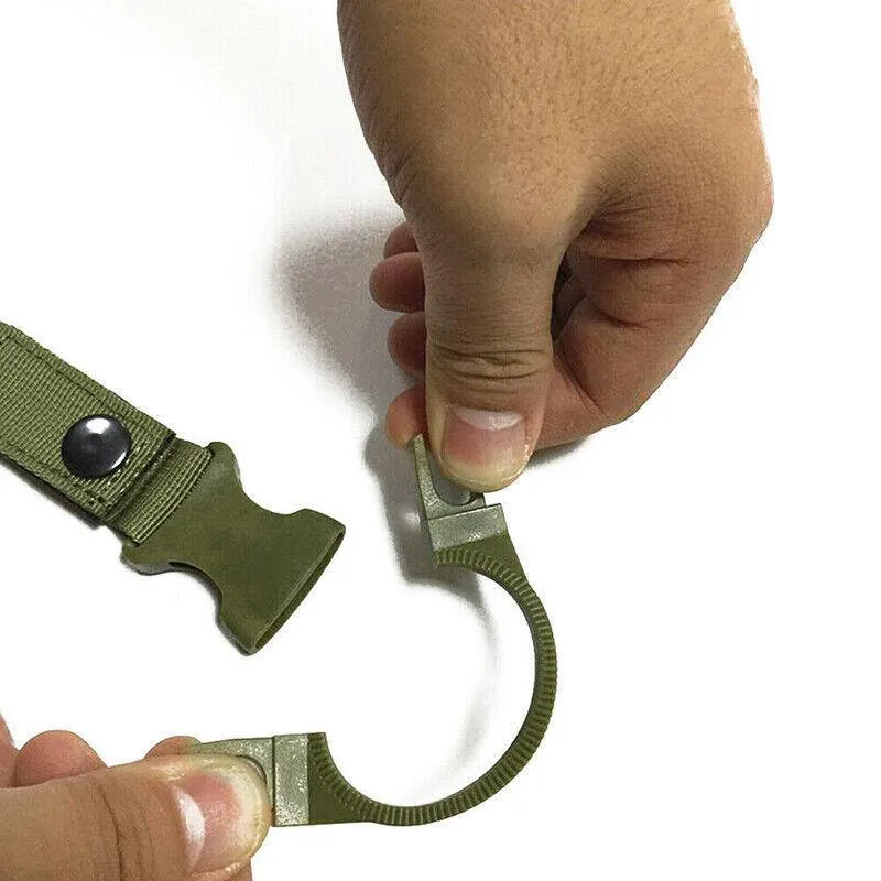 Tactical Molle Webbing Strap Clip Water Drink Bottle Holder Hook For Waist Belt