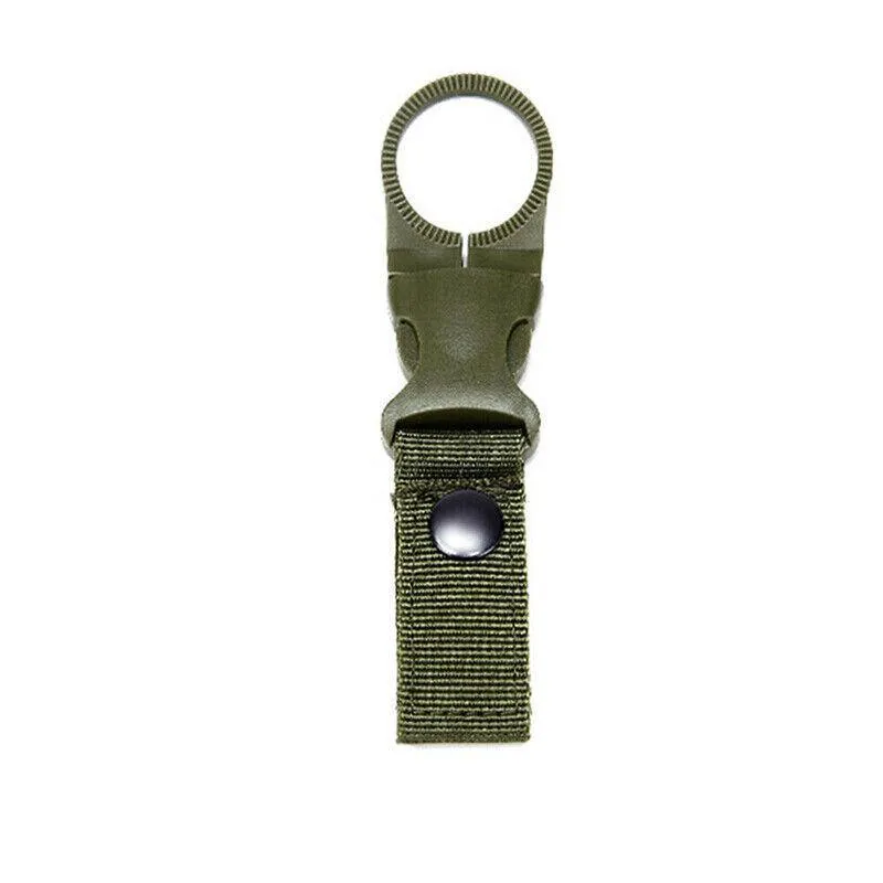 Tactical Molle Webbing Strap Clip Water Drink Bottle Holder Hook For Waist Belt