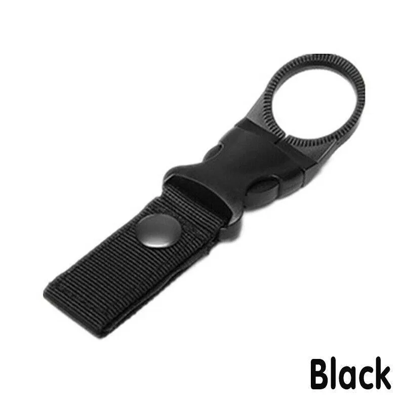 Tactical Molle Webbing Strap Clip Water Drink Bottle Holder Hook For Waist Belt