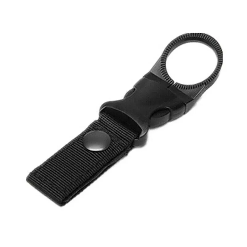 Tactical Molle Webbing Strap Clip Water Drink Bottle Holder Hook For Waist Belt