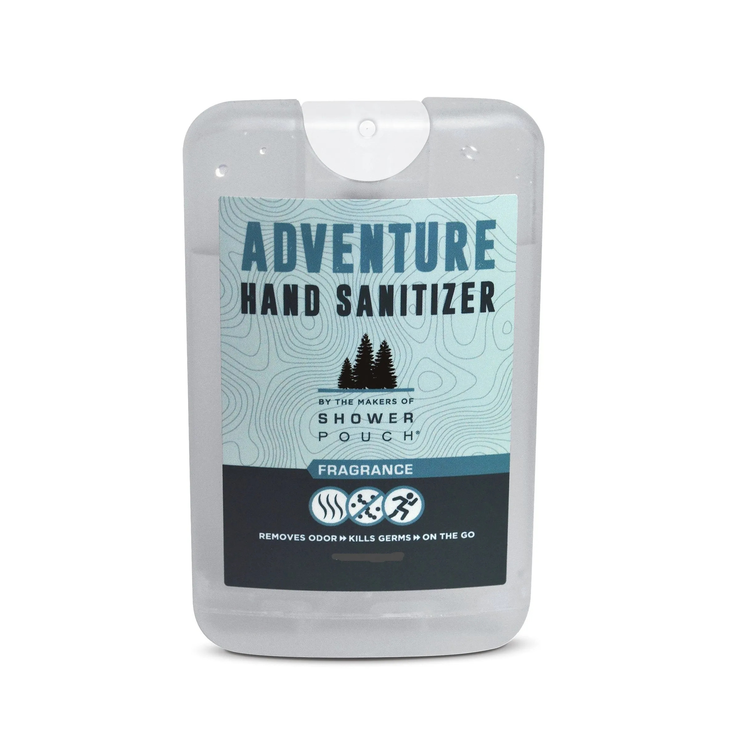 Tactical Molle Zipper Bag   Adventure Sampler Kit: 4 Shower Pouches, 1 Hand Sanitizer (80%), and 1 Deodorant