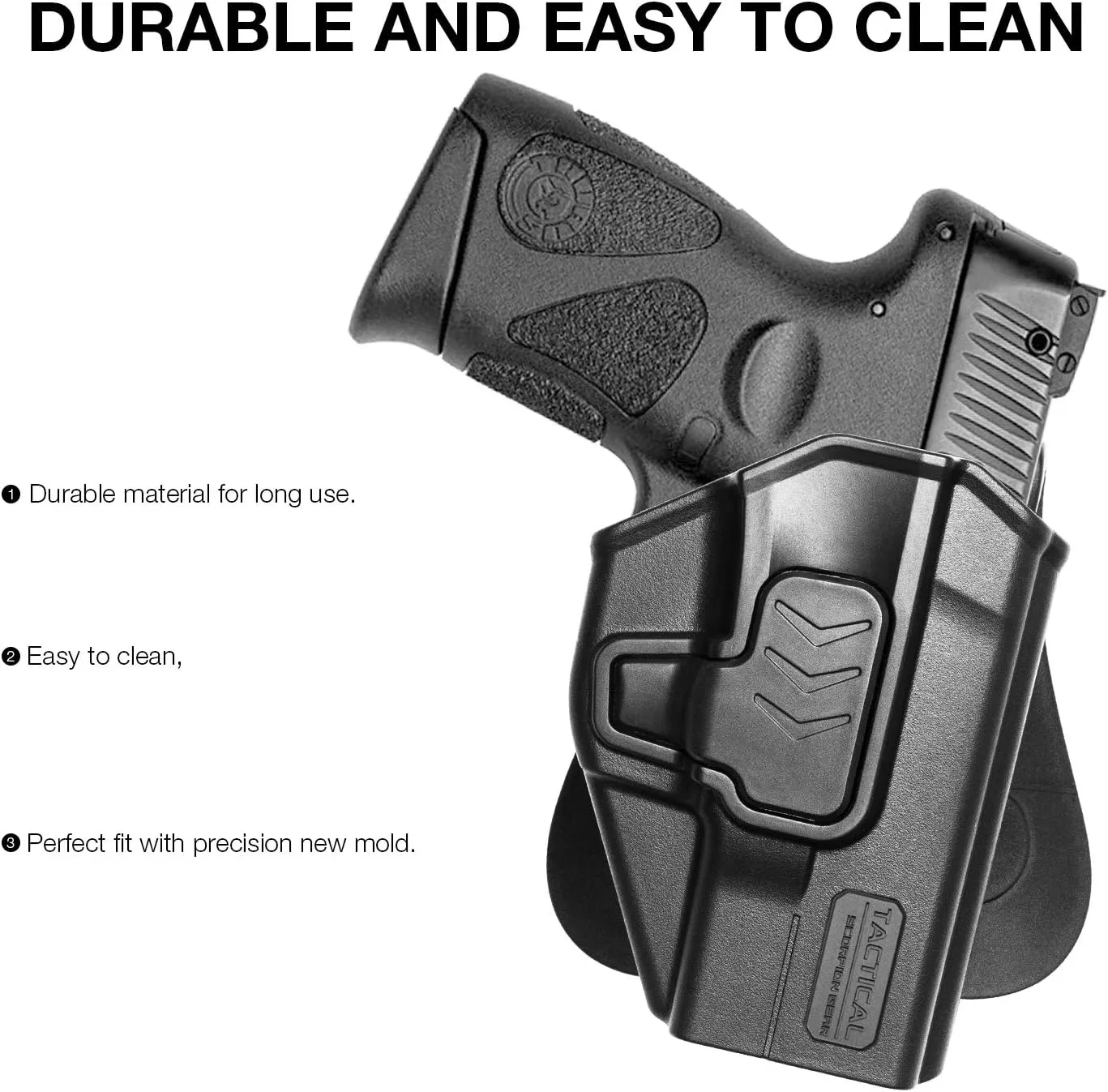 Tactical Scorpion Gear Polymer Paddle Level II Left Hand Holster Fits: Byrna SD, LE and XL