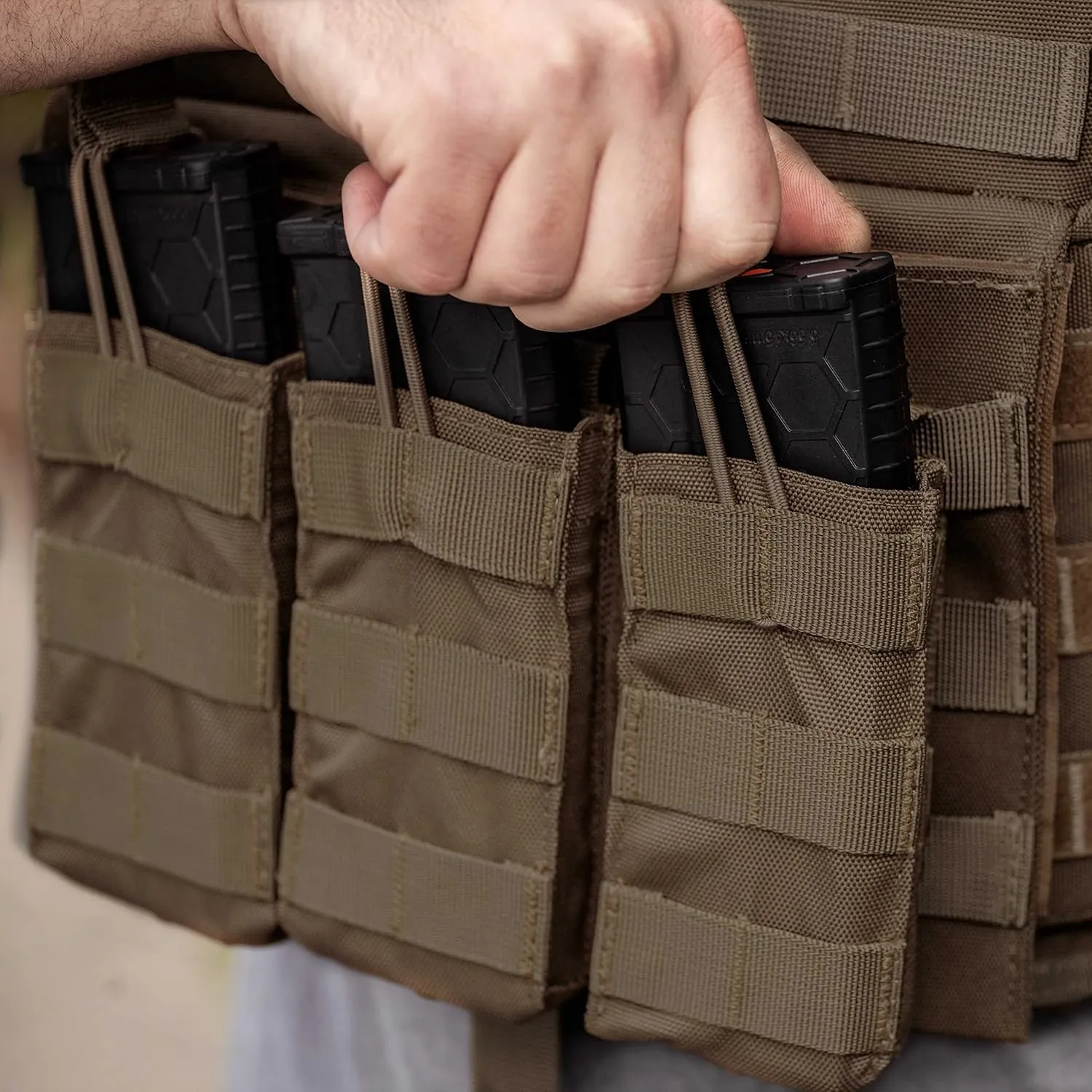 Tacticon BattlePouch | R1 R2 R3 Rifle Mag Pouches | Combat Veteran Owned Company | Molle Single Double Triple Rifle Magazine Holster for Ammo | Tactical Bag Accessories Holder