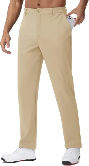 TACVASEN Golf Pants Men - 30"/32"/34" Stretch Lightweight Quick Dry Dress Pants for Men with Pockets for Work Casual