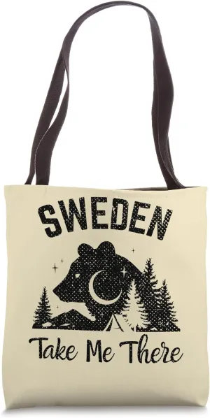 Take Me Travel Vacation Sweden Travel Sweden Tote Bag