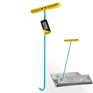 T&T Tools Heavy Duty Handy Hook – Portable 30 Inch with 3/8" Round Pump Hook End –Multipurpose Lifting and Pulling Tool for Manhole Covers, Septic Tanks, Storm Drains, Sewer Lids & More –2 Pack
