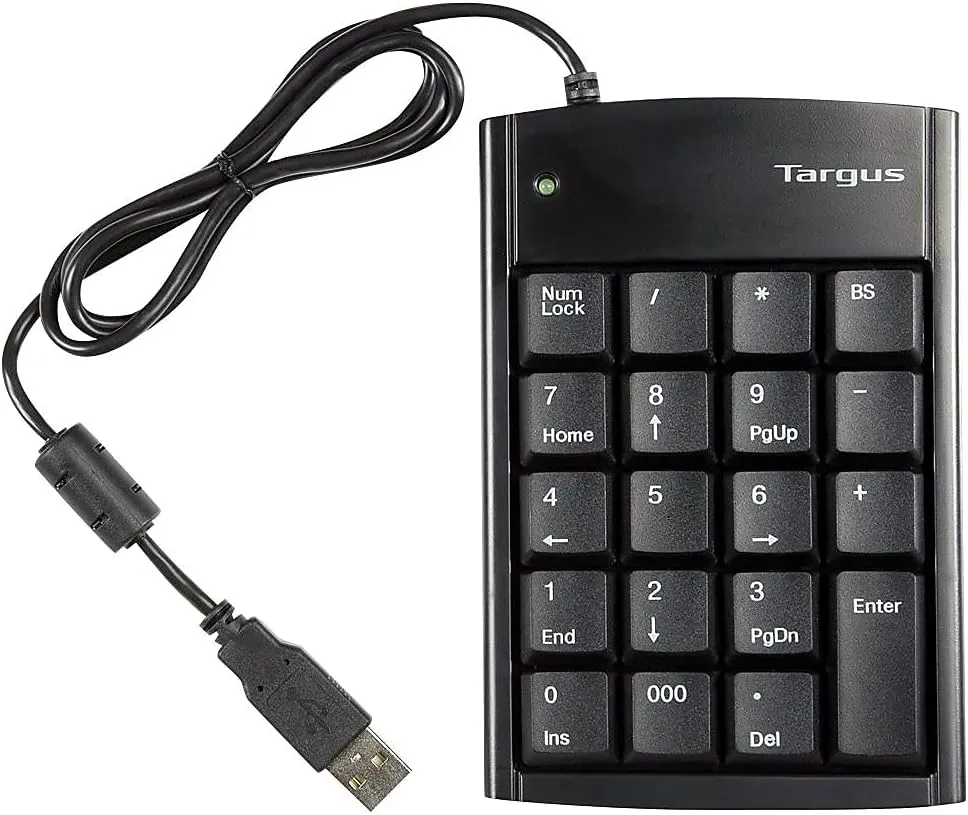 Targus Ultra Mini USB Keypad, Black (PAUK10U)