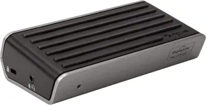 Targus Universal 2K Laptop Docking Station, Single 2K or Dual HD Video, with Charging Power, Audio, & 4 USB 3.0 Ports for PC, Mac, & Android (DOCK120USZ), Gray/Black