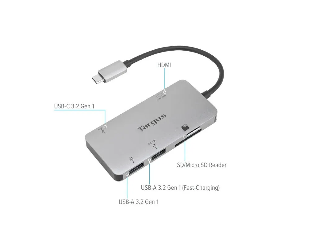 Targus USB-C 4K HDMI Video Adapter and Card Reader
 USB-C, Alt-Mode