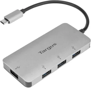 Targus USB-C to 4-Port USB-A Hub – Expand Your Connections with High-Speed Data Transfer and Universal Compatibility, Laptop USB Splitter and Adapter (ACH226BT)