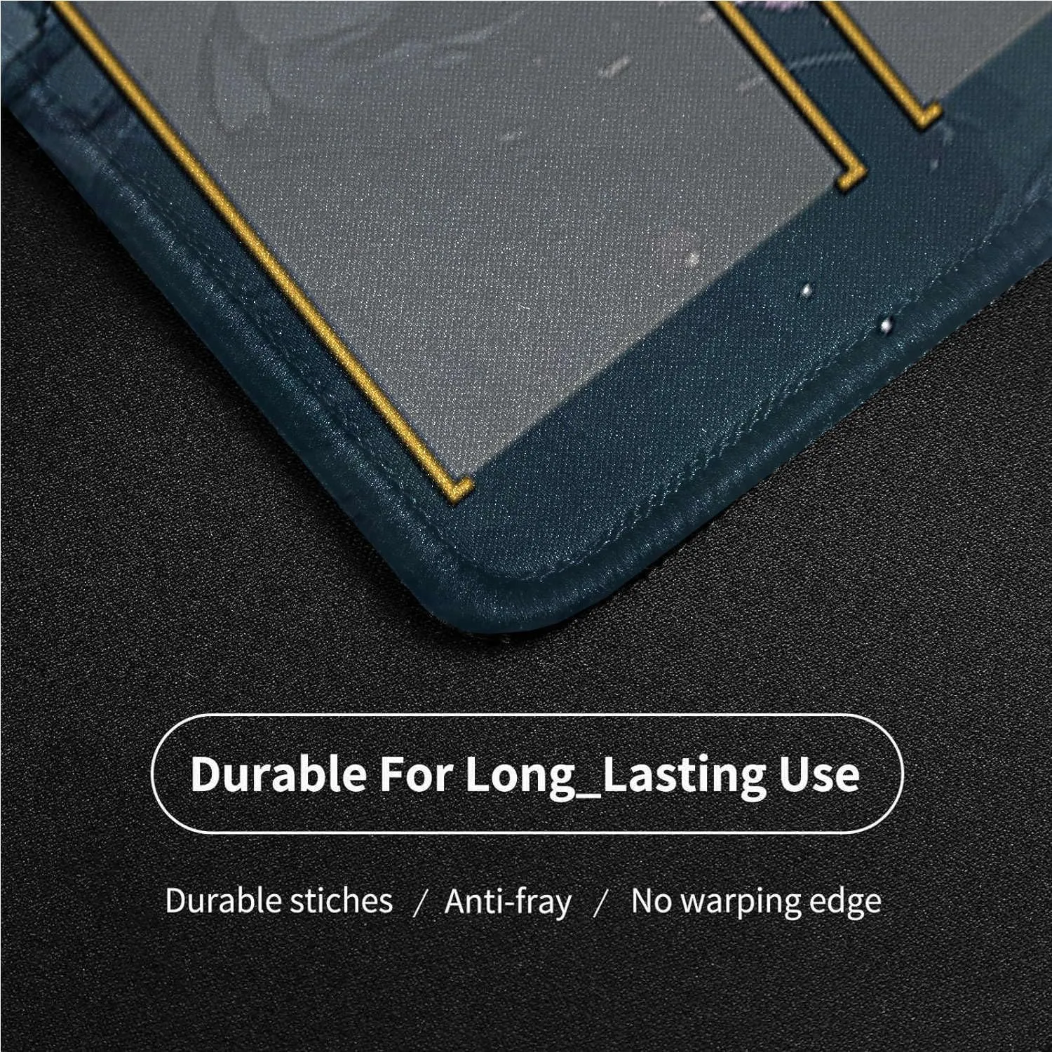 TCG Playmat Stitched Edges, 24 x 14 inches MTG Play Mat with Zones for MTG Trading Card Game Playmats Smooth Surface Battle Game Rubber Collection