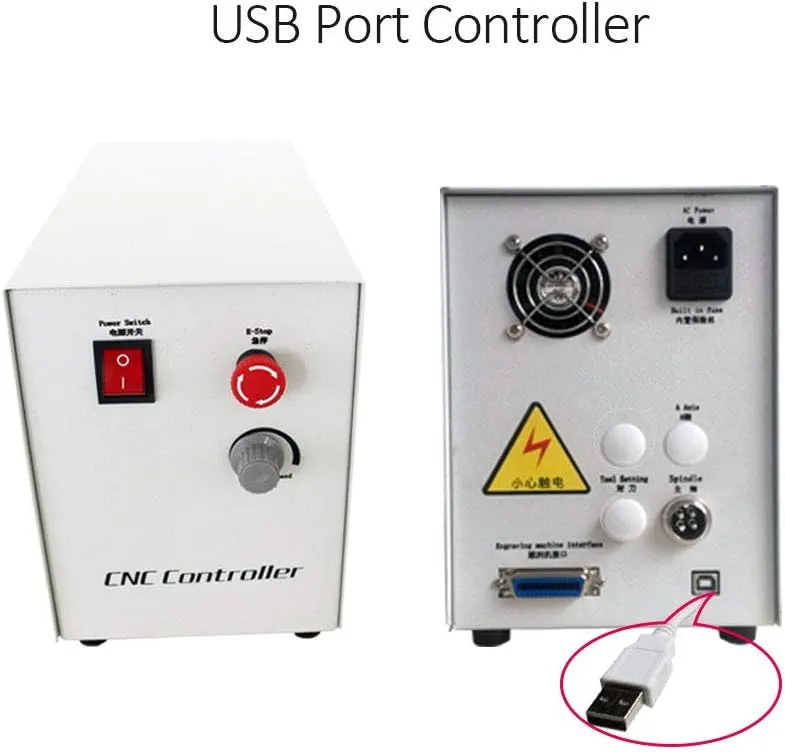TEN-HIGH 4060 1500W CNC Router Engraving Drilling Milling Machine,usb port.