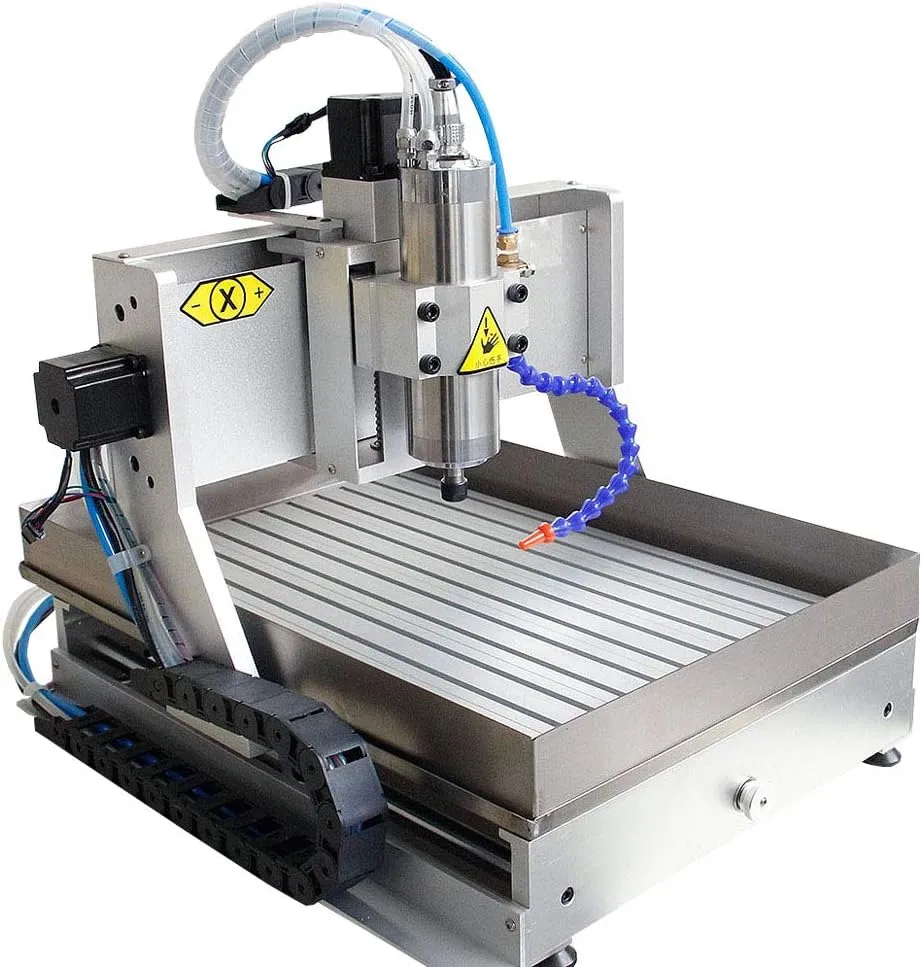 TEN-HIGH 6090 800W CNC Router Engraving Drilling Milling Machine,usb port with 4th axis and sink device.