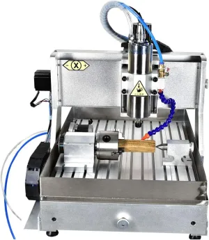 TEN-HIGH 6090 800W CNC Router Engraving Drilling Milling Machine,usb port with 4th axis and sink device.
