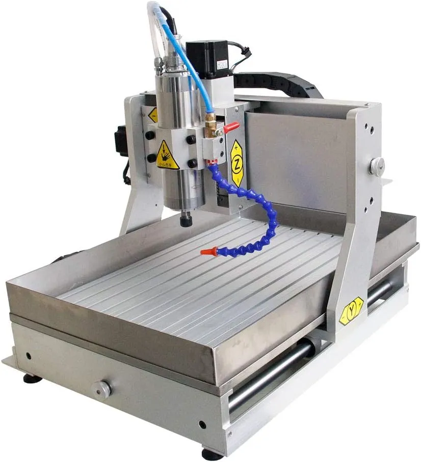 TEN-HIGH 6090 800W CNC Router Engraving Drilling Milling Machine,usb port with 4th axis and sink device.