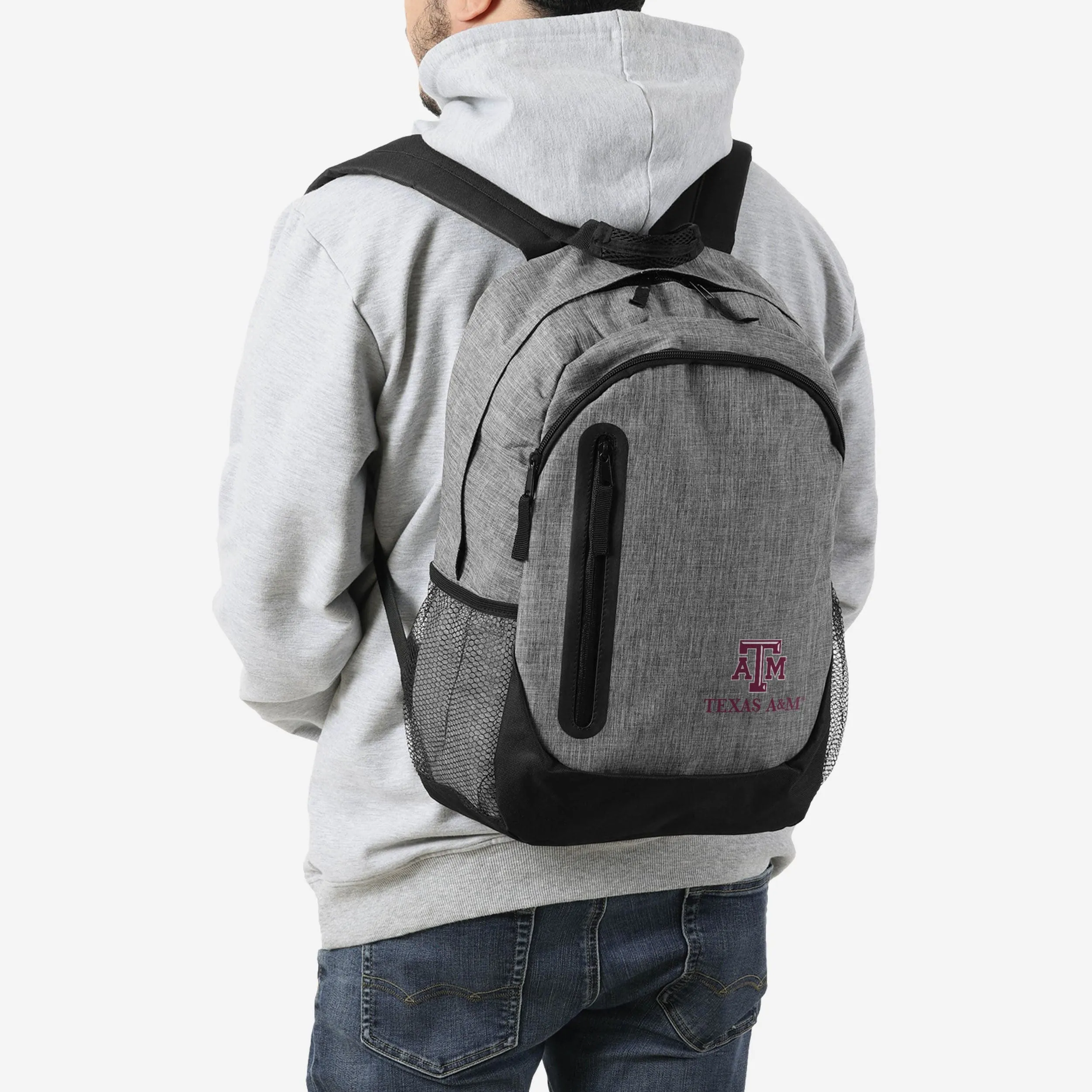Texas A&M Aggies Heather Grey Bold Color Backpack