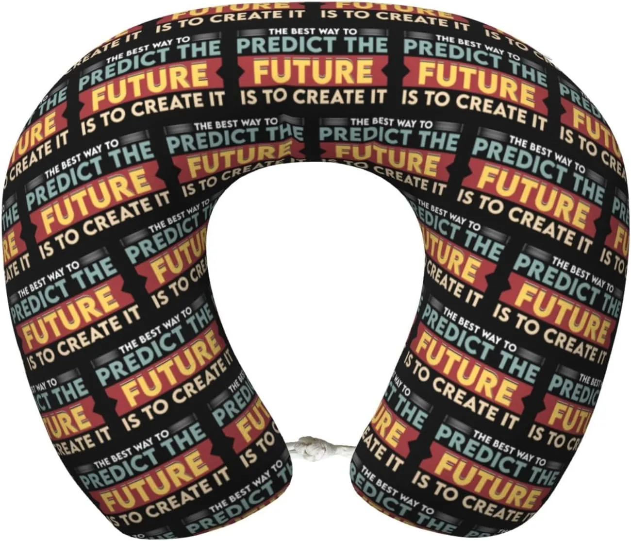 The Best Way to Predict The Future is to Create It Neck Pillow Memory Foam U-Shaped Travel Neck Pillow for Airplanes Car Home