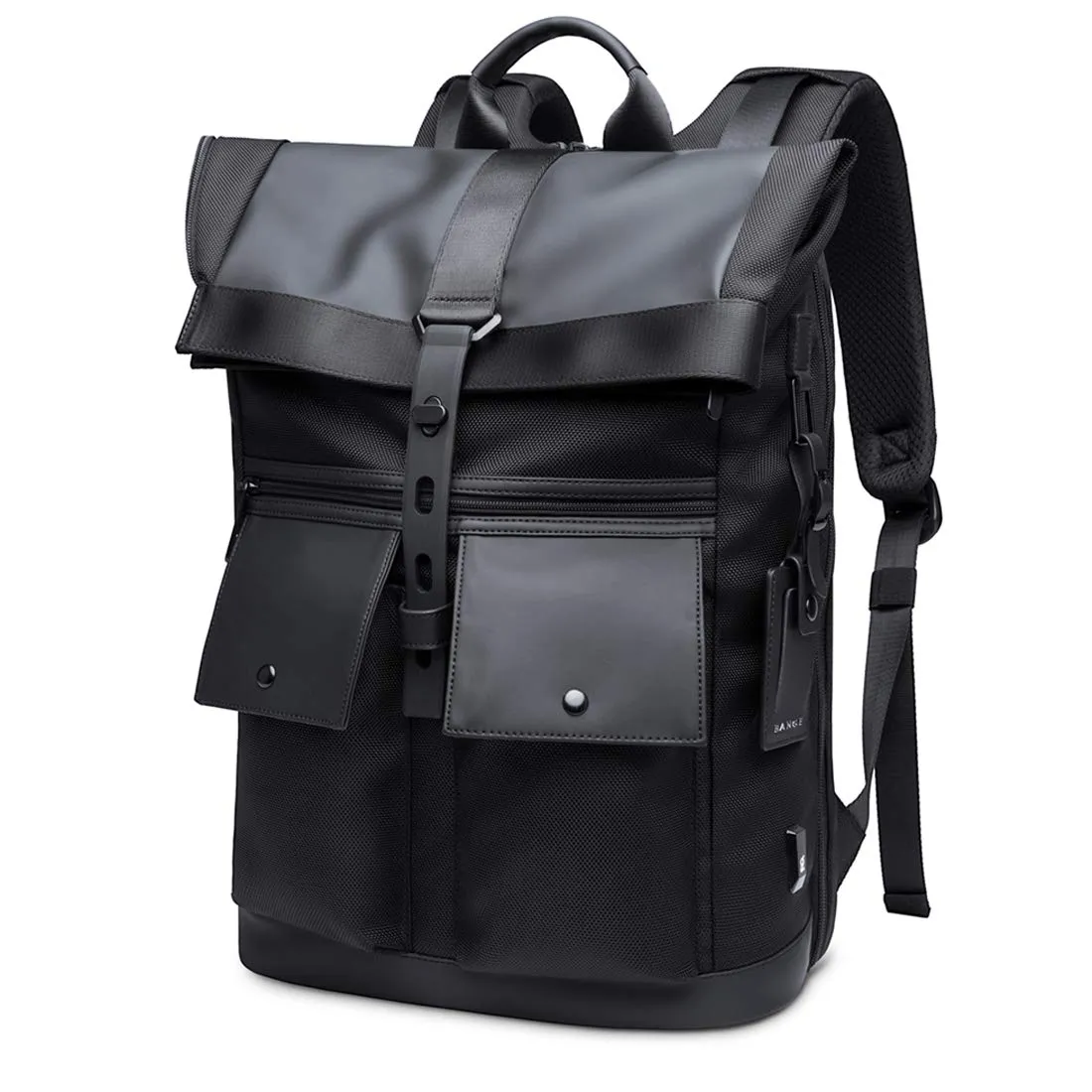 THE CLOWNFISH 15.6 inch Water Resistant Laptop Backpack - Anti-theft, Foldable | 30 L | Black