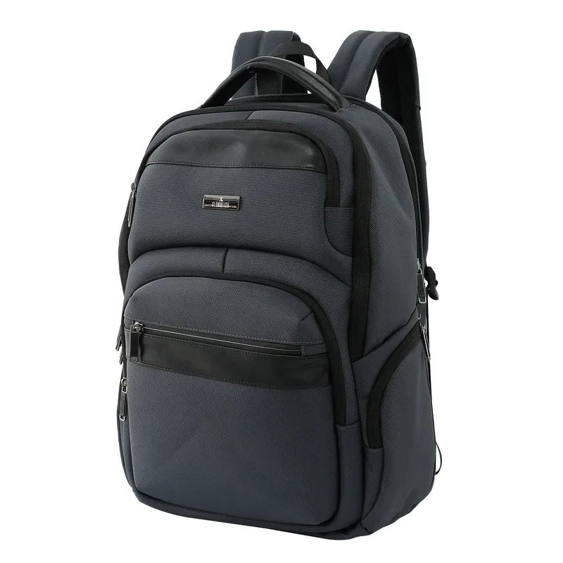 The Clownfish Laptop Backpack - USB Port & Padded Sleeve | 18 Inch | 35L | Grey