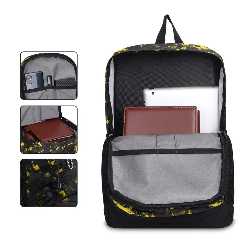 THE CLOWNFISH Valeria Polyester 16 Litres Unisex Travel Laptop Backpack for 14 inch Laptop (Grey)